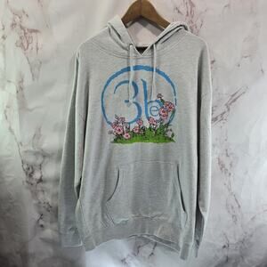 Third Eye Blind Hoodie Mens XL Womens 2XL Gray Pullover Sweatshirt Hooded